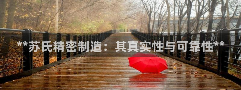 彩神平台注册登录：**苏氏精密制造：其真实性与可靠性**