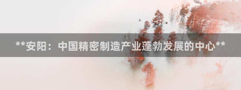 彩神购彩-购彩大厅入口娱乐首选：**安阳：中国精密制造产业蓬勃发展的中心**