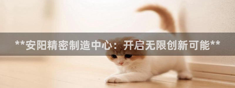 彩神大发云：**安阳精密制造中心：开启无限创新可能**