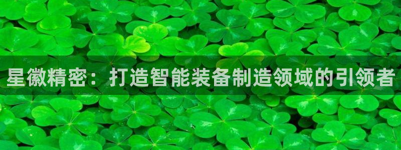 彩神v争霸有限公司：星徽精密：打造智能装备制造领域的引领者