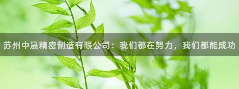 彩神争霸平台：苏州中晟精密制造有限公司：我们都在努力，我们都能成功