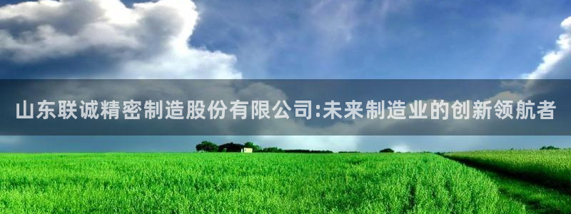 彩神赢的钱是哪里来的啊：山东联诚精密制造股份有限公司:未来制造业的创新领航者