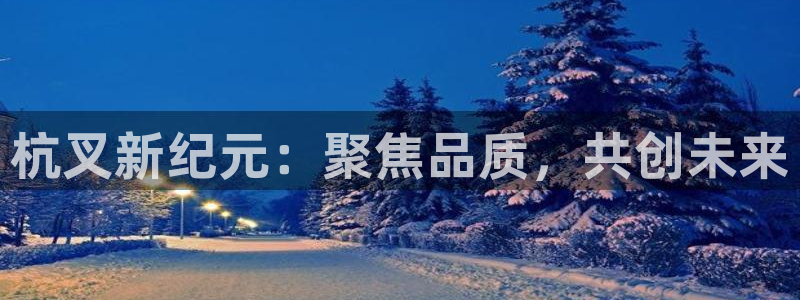 彩神是怎样一个平台：杭叉新纪元：聚焦品质，共创未来
