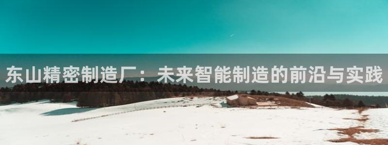 彩神 好 平台：东山精密制造厂：未来智能制造的前沿与实践