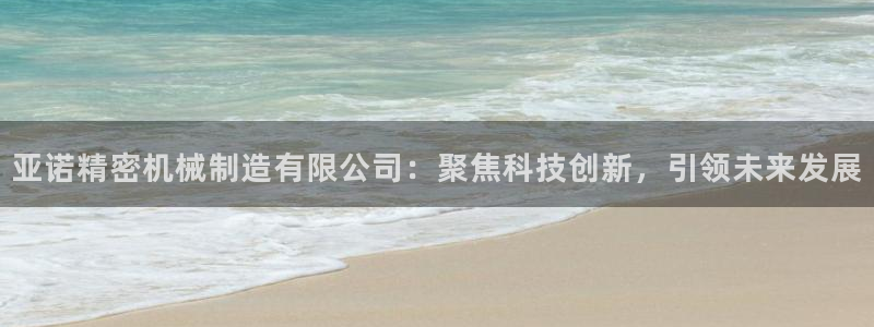 彩神赢的钱是哪里来的：亚诺精密机械制造有限公司：聚焦科技创新，引领未来发展