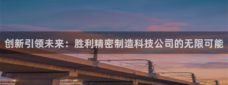 彩神iv是正规平台吗?：创新引领未来：胜利精密制造科技公司的无限可能