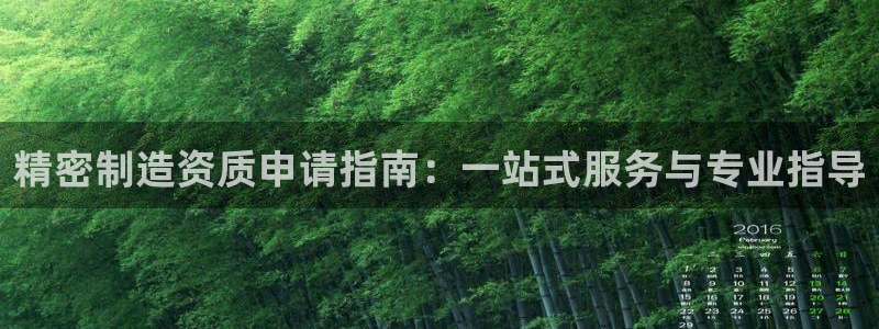 彩神正规吗：精密制造资质申请指南：一站式服务与专业指导